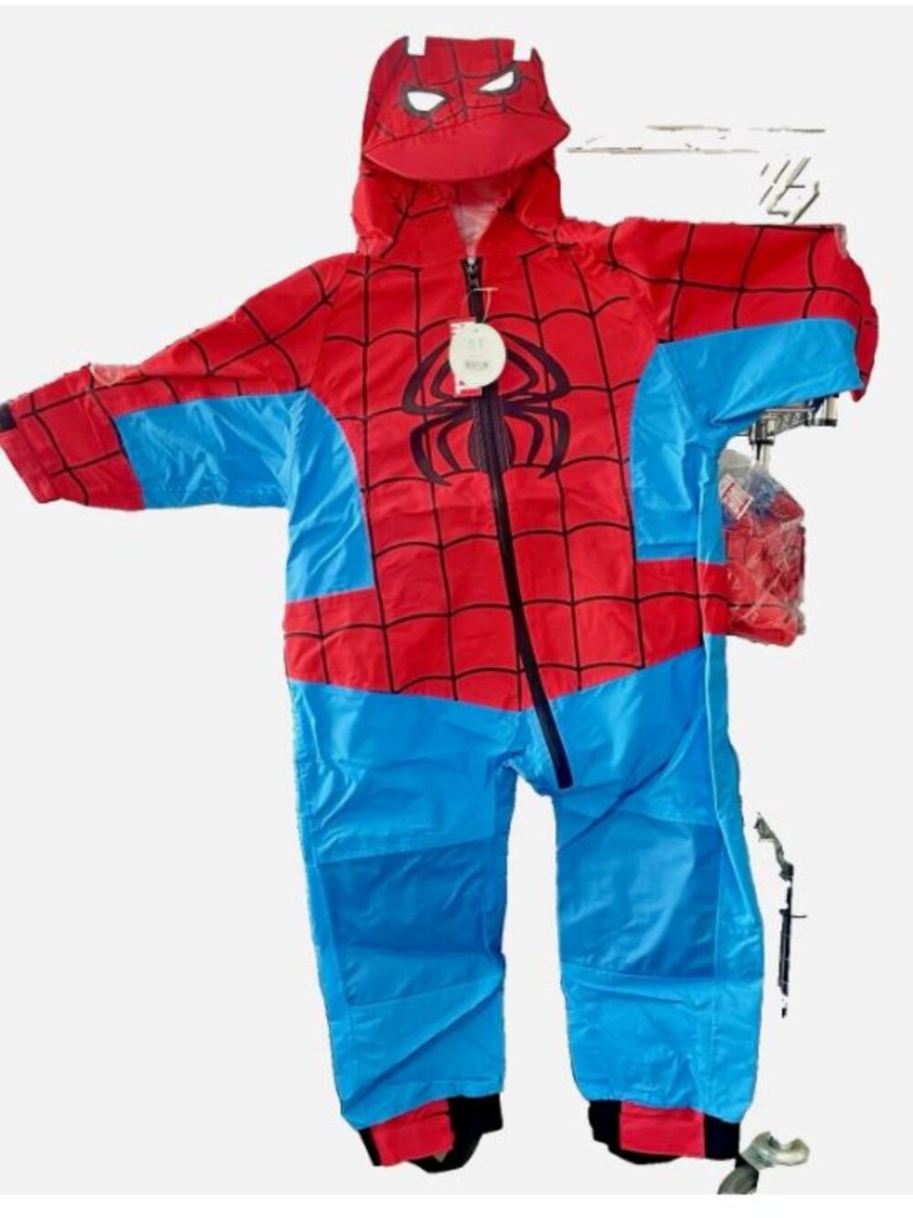 Disney Marvel Spider-Man Toddler Rain Suit 2T Cuddle Club One-Piece NWT